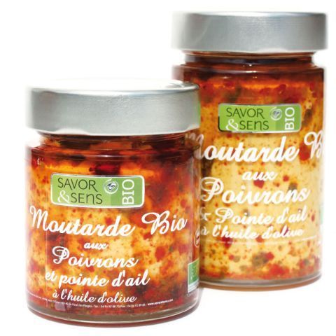 Moutarde Poivrons Ail Bio