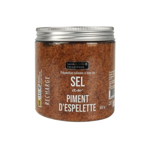 Recharge Sel Piment d'Espelette 600gr