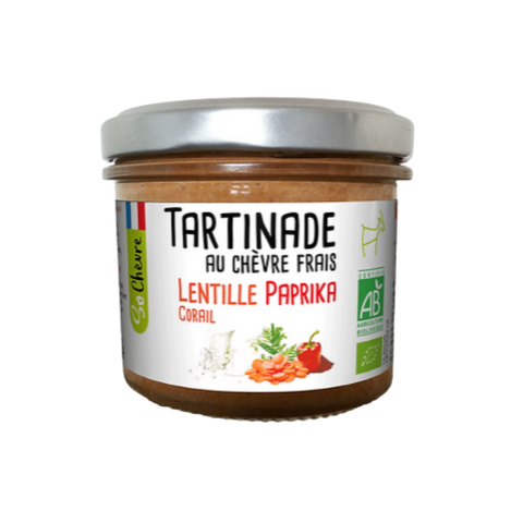 Tartinade au Chèvre Frais Lentille Paprika Bio
