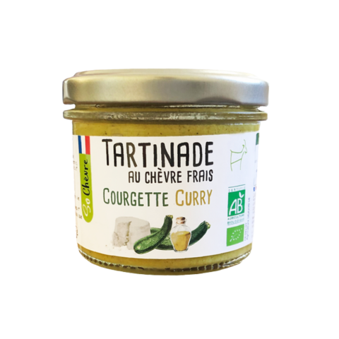 Tartinade au Chvre Frais Courgette Curry Bio