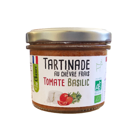 Tartinade au Chèvre Frais Tomate Basilic Bio