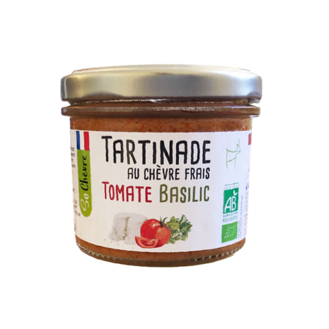 Tartinade au Chvre Frais Tomate Basilic Bio