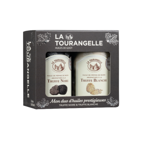 Coffret Duo Huiles Prestigieuses Truffe Noire et Truffe Blanche