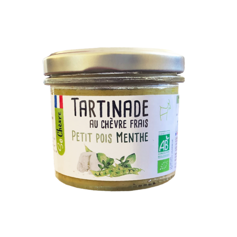 Tartinade au Chèvre Frais Petit Pois Menthe Bio