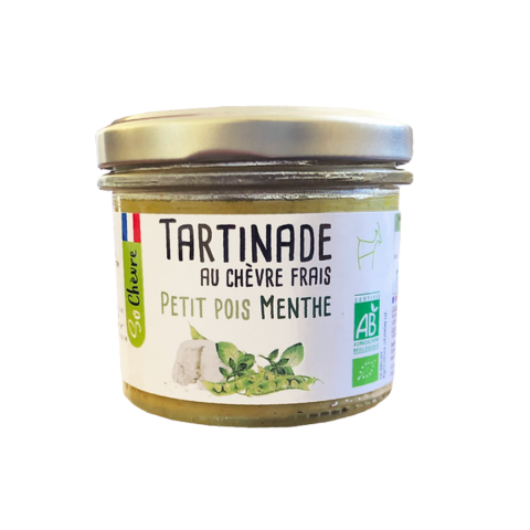 Tartinade au Chvre Frais Petit Pois Menthe Bio