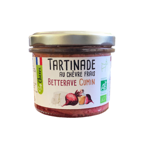 Tartinade au Chèvre Frais Betterave Cumin Bio