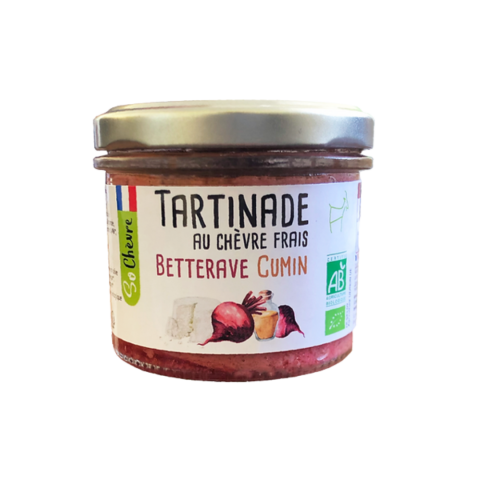 Tartinade au Chvre Frais Betterave Cumin Bio