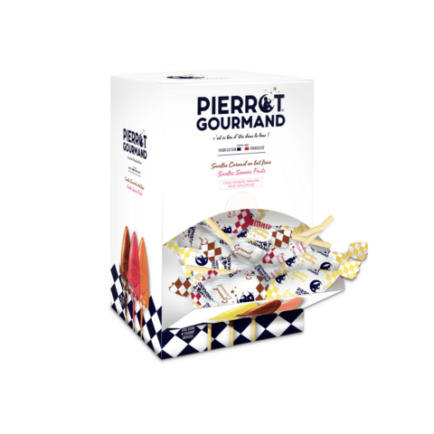 Boîte Distributrice 100 Sucettes Pierrot Gourmand