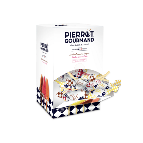 Bote Distributrice 100 Sucettes Pierrot Gourmand