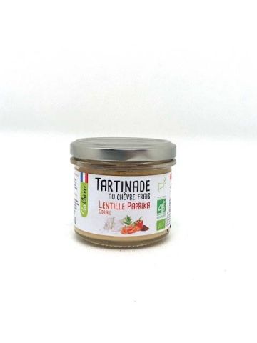 Tartinade au chèvre frais Lentille Paprika
