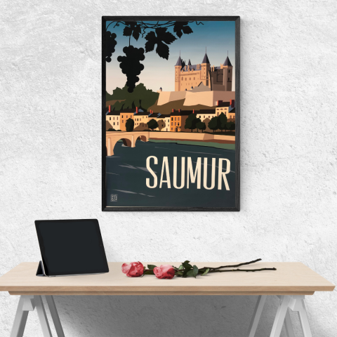 Affiche ville de Saumur