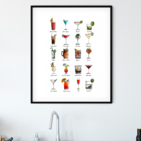 Affiche Multi Cocktail