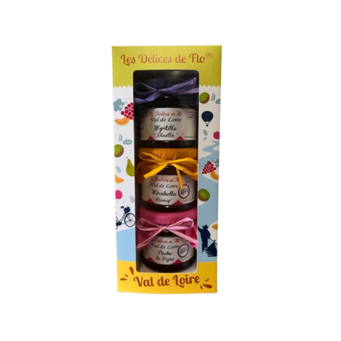 Coffret Trio de Confitures Val de Loire 130gr
