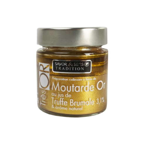 Moutarde Très Or au Jus de Truffe Brumale 3,1% et Arôme Naturel